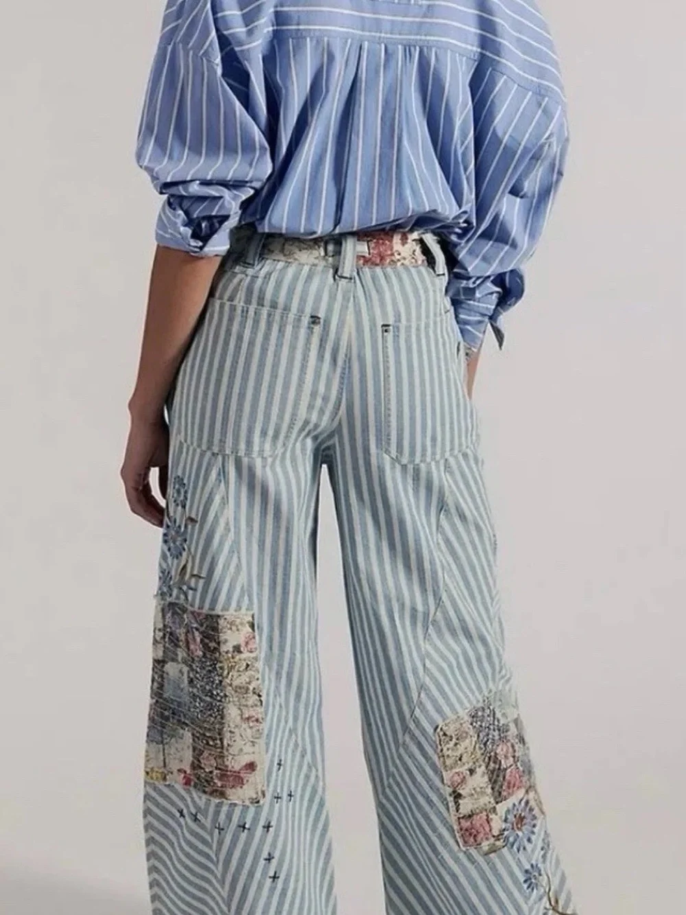FREE PEOPLE Runyon Patched Craft Pants Women's Size - 4 - West Ridge